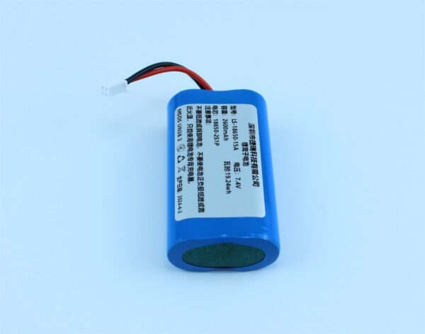 7.2V 2.6Ah 18.72Wh 2S1P Lithium ion Battery Pack 18650 - 图片 3